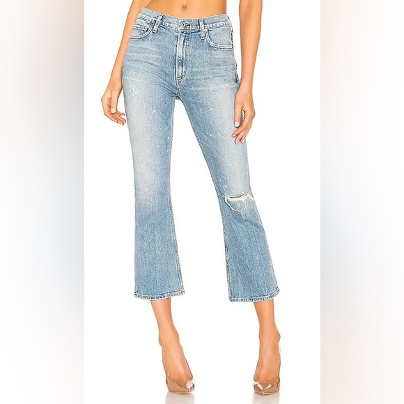 Citizens of Humanity Demy in Stargazer Cropped Flare Stretch Jeans Size 30 - Picture 3 of 16